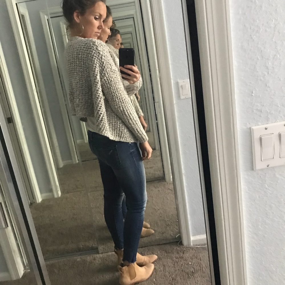 Free People Grey cardigan.